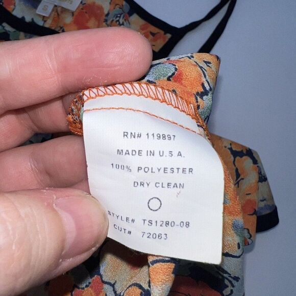 Collective Concepts Floral Tank Blouse Size Small - Picture 3 of 3